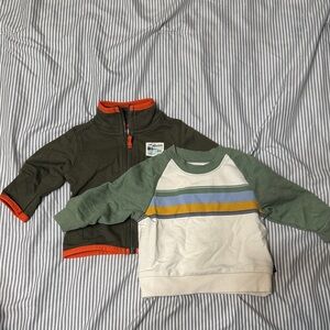 Kids' Green and Cream sweatshirt bundle
